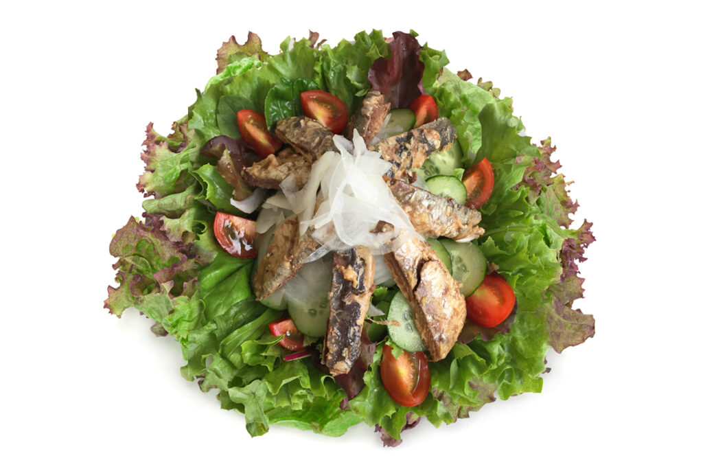 ミニとろイワシ缶サラダ